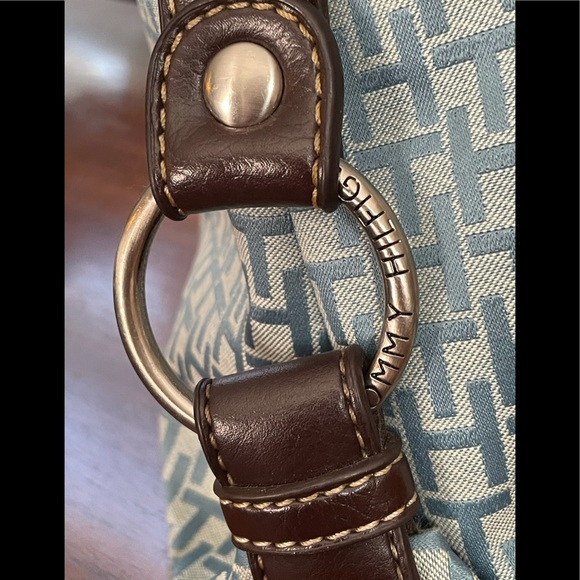 🥰Tommy Hilfiger blue and brown bag - Picture 4 of 11